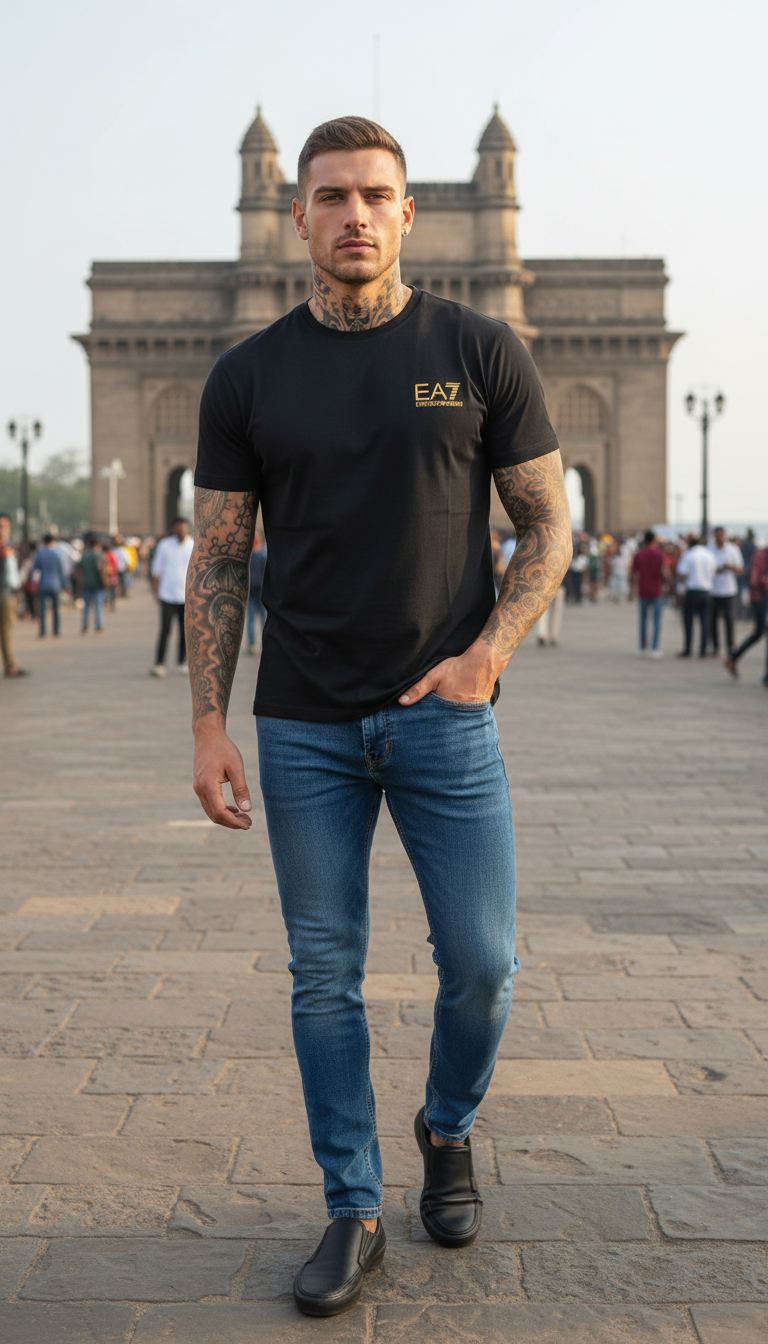 Imported T-shirt Black view 5