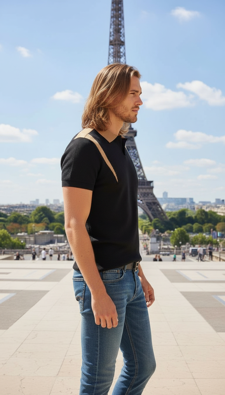 Style-13405-Imported Polo T-shirt view 3