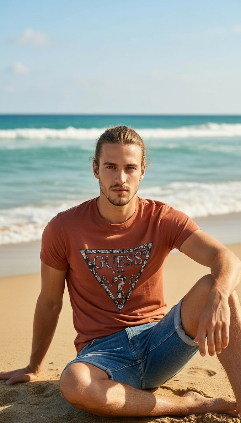 Style-8116-Imported T-Shirt Tan view 4