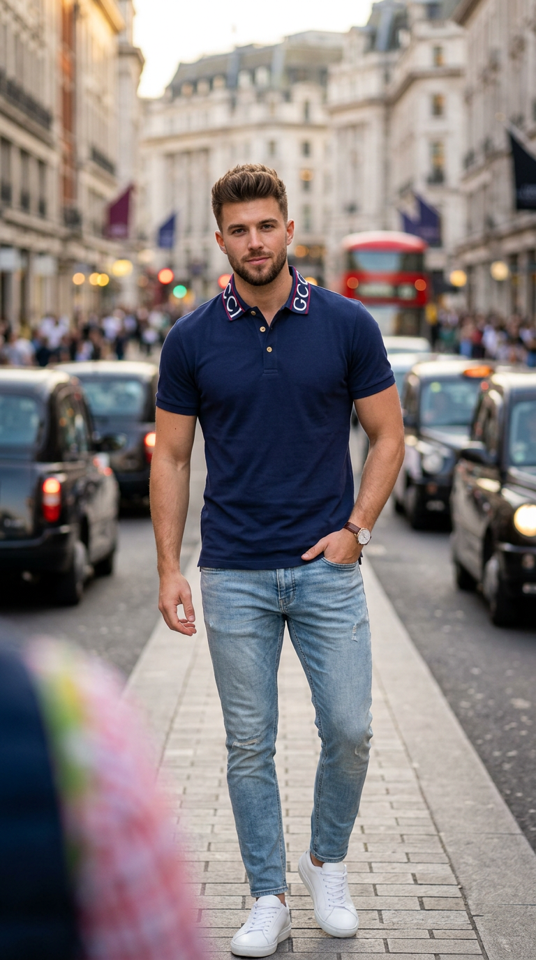 Style-8802-Gucci Polo T-shirt view 3