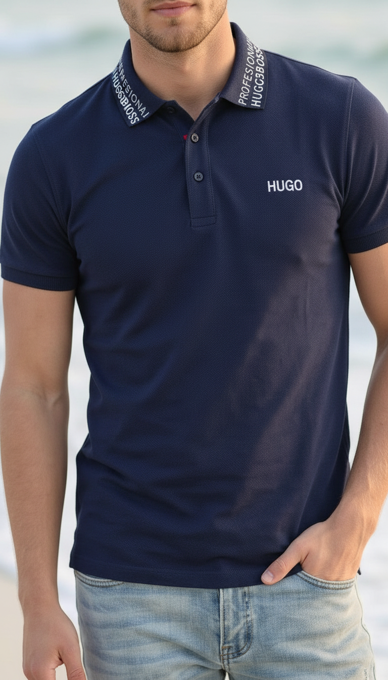 Style-8533-Hugo Polo T-shirt view 2
