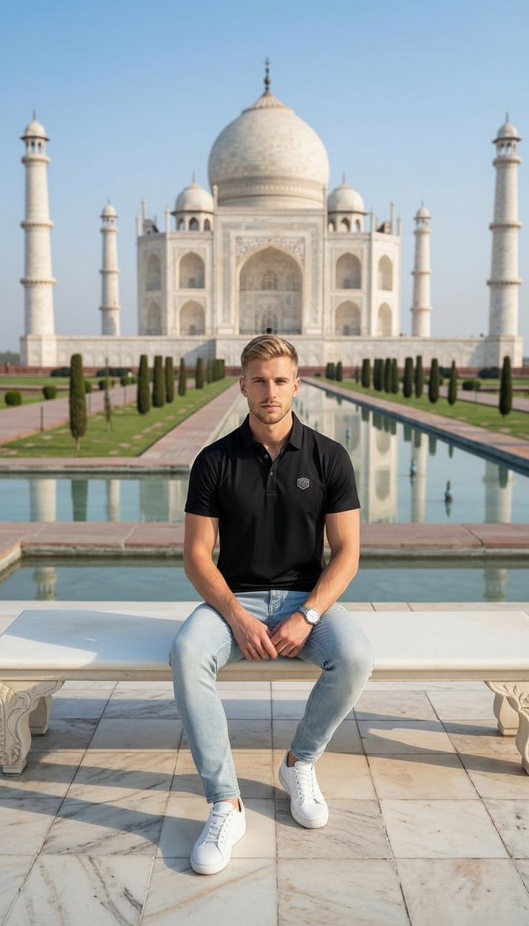 Style-DL567-Black Polo T-shirts view 4