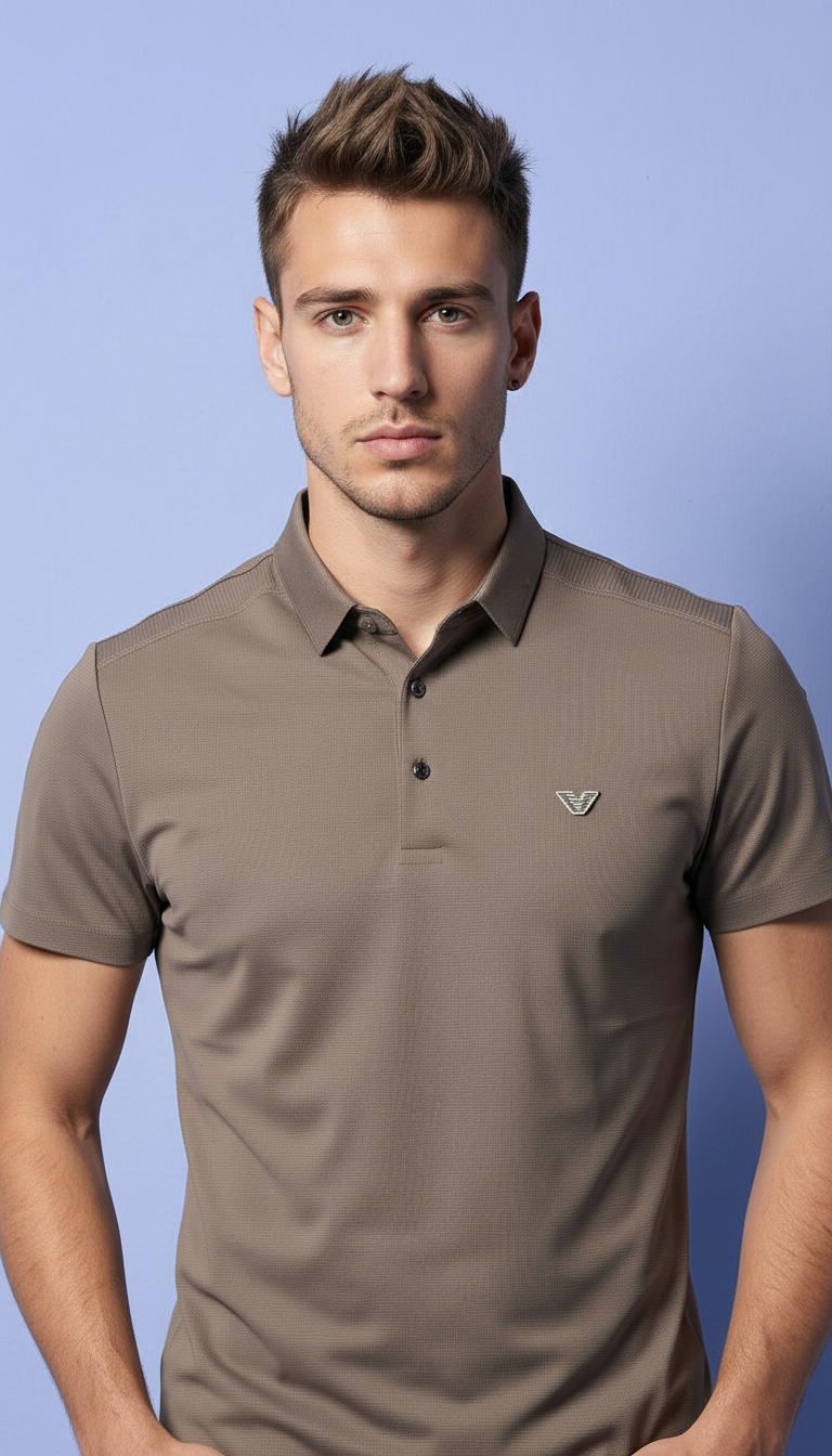 Style-A569-Mens Casual Polo T-shirt view 2