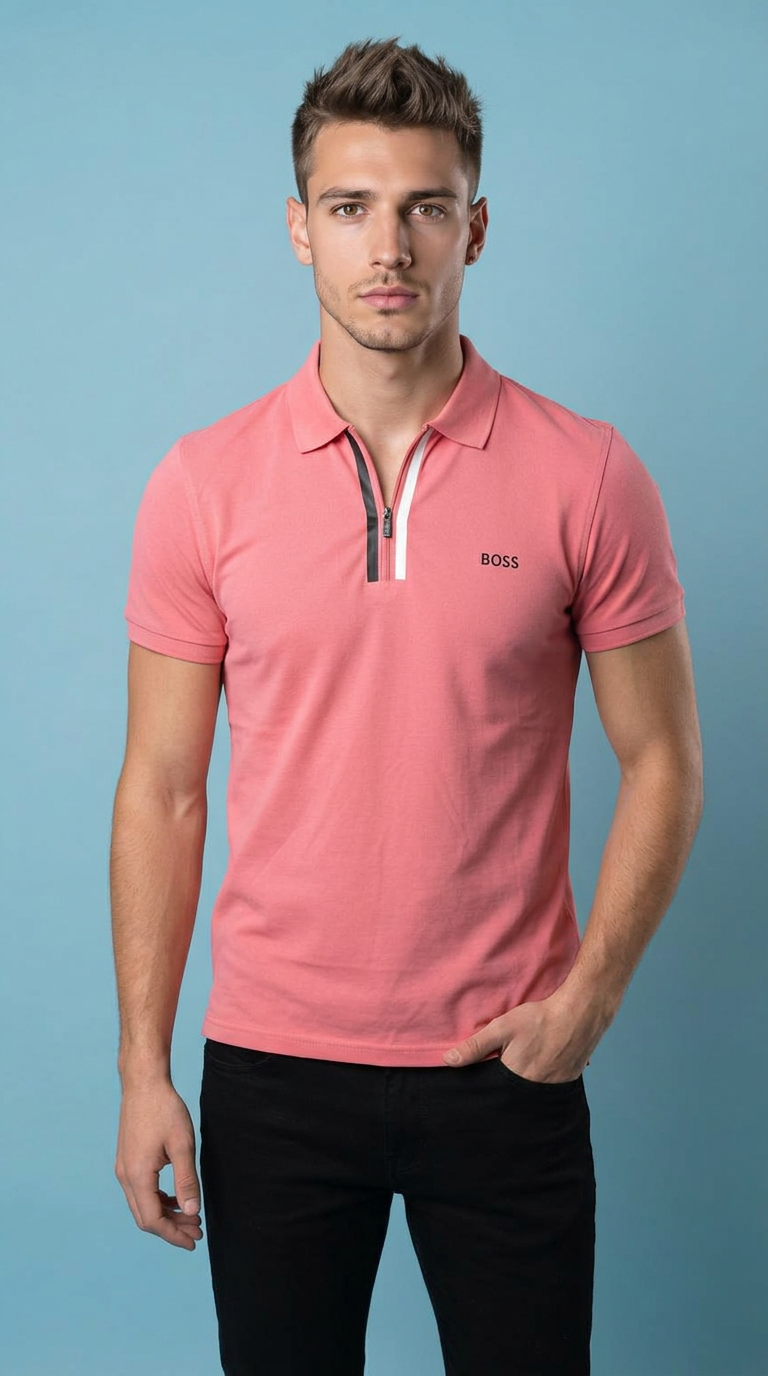 Style-6607-Imported Mens Polo T-shirt view 5
