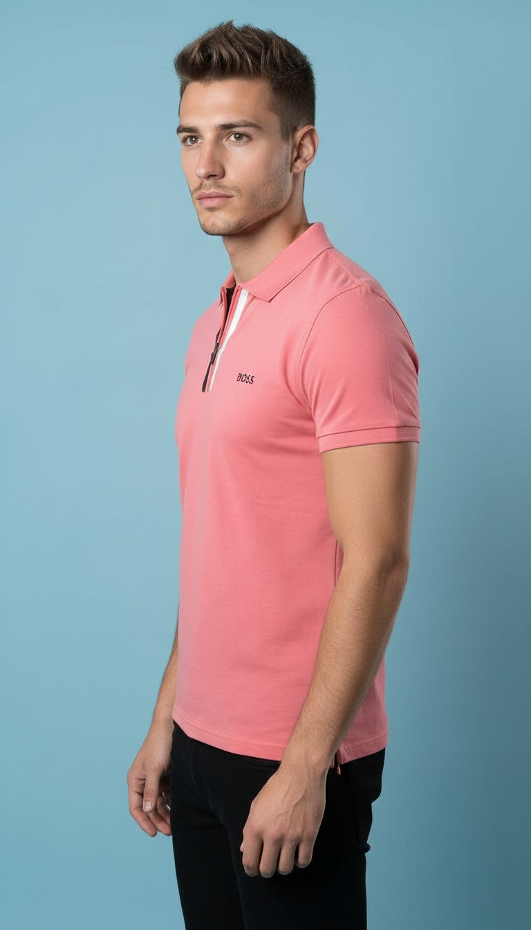 Style-6607-Imported Mens Polo T-shirt view 3