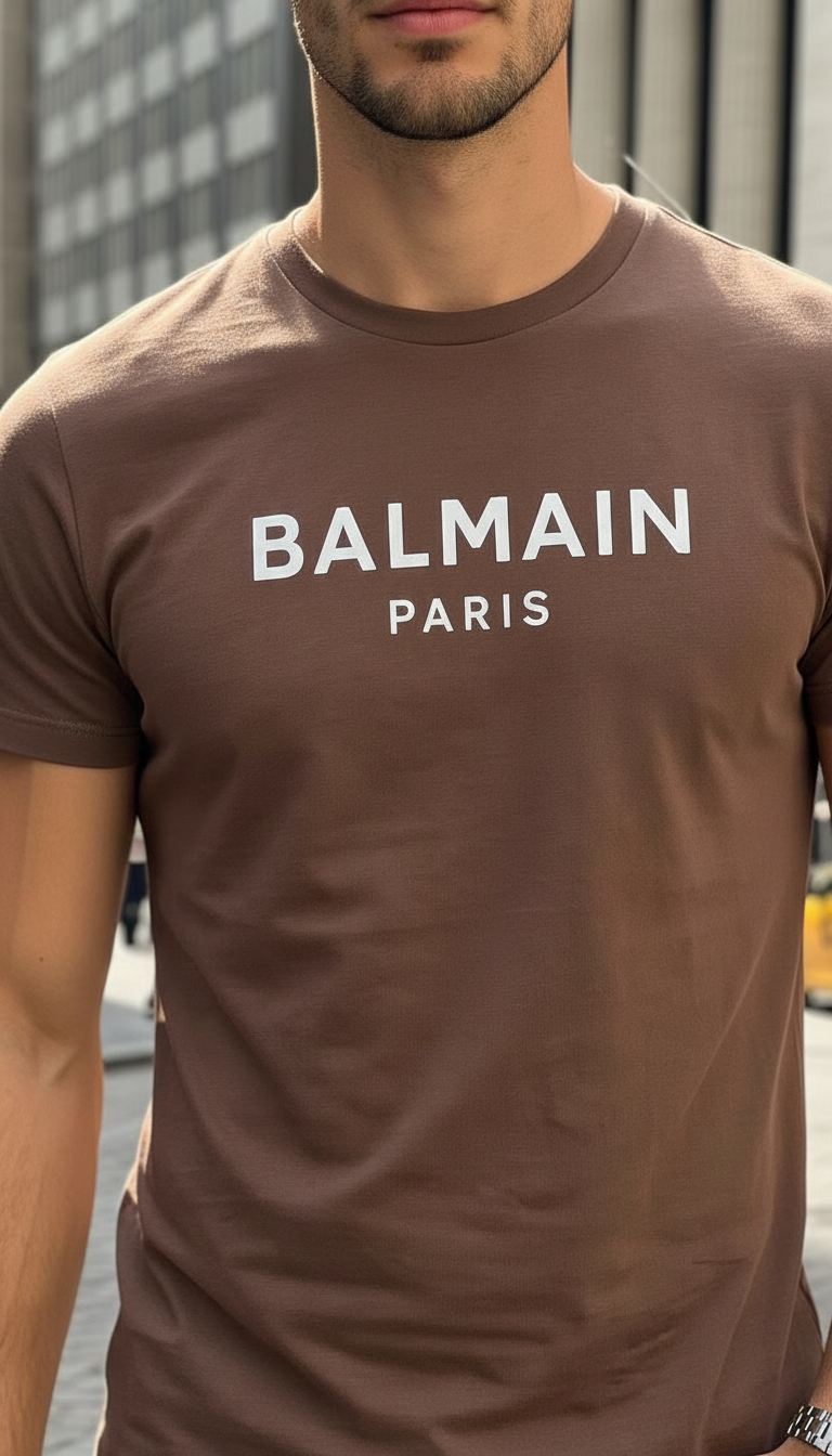 Style-8827-Imported Brown T-Shirt view 2
