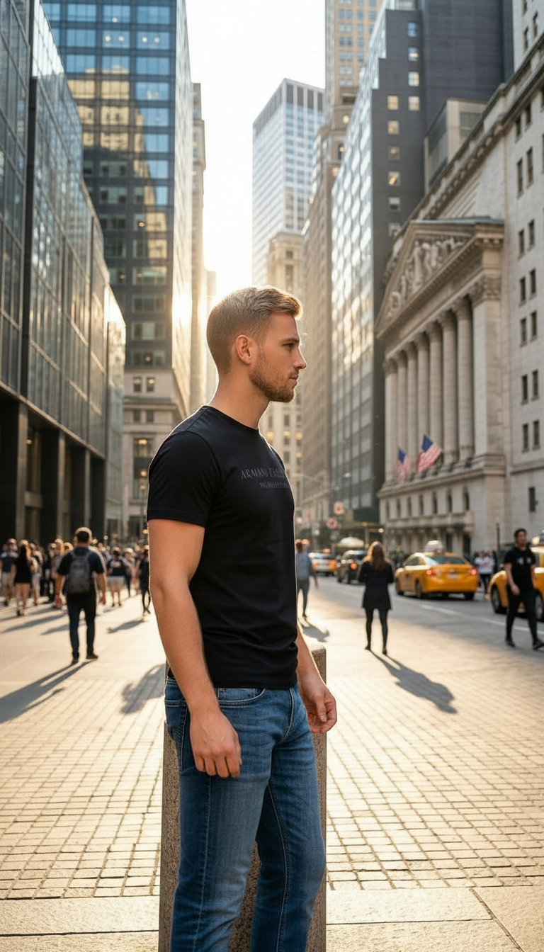 Imported Black T-shirt view 3