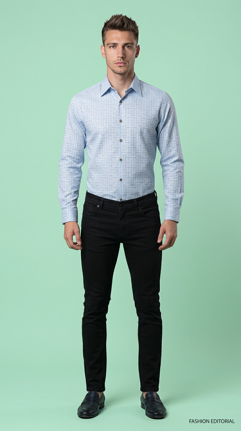 Style-26473-Aditorial Long Sleeve Shirt view 4