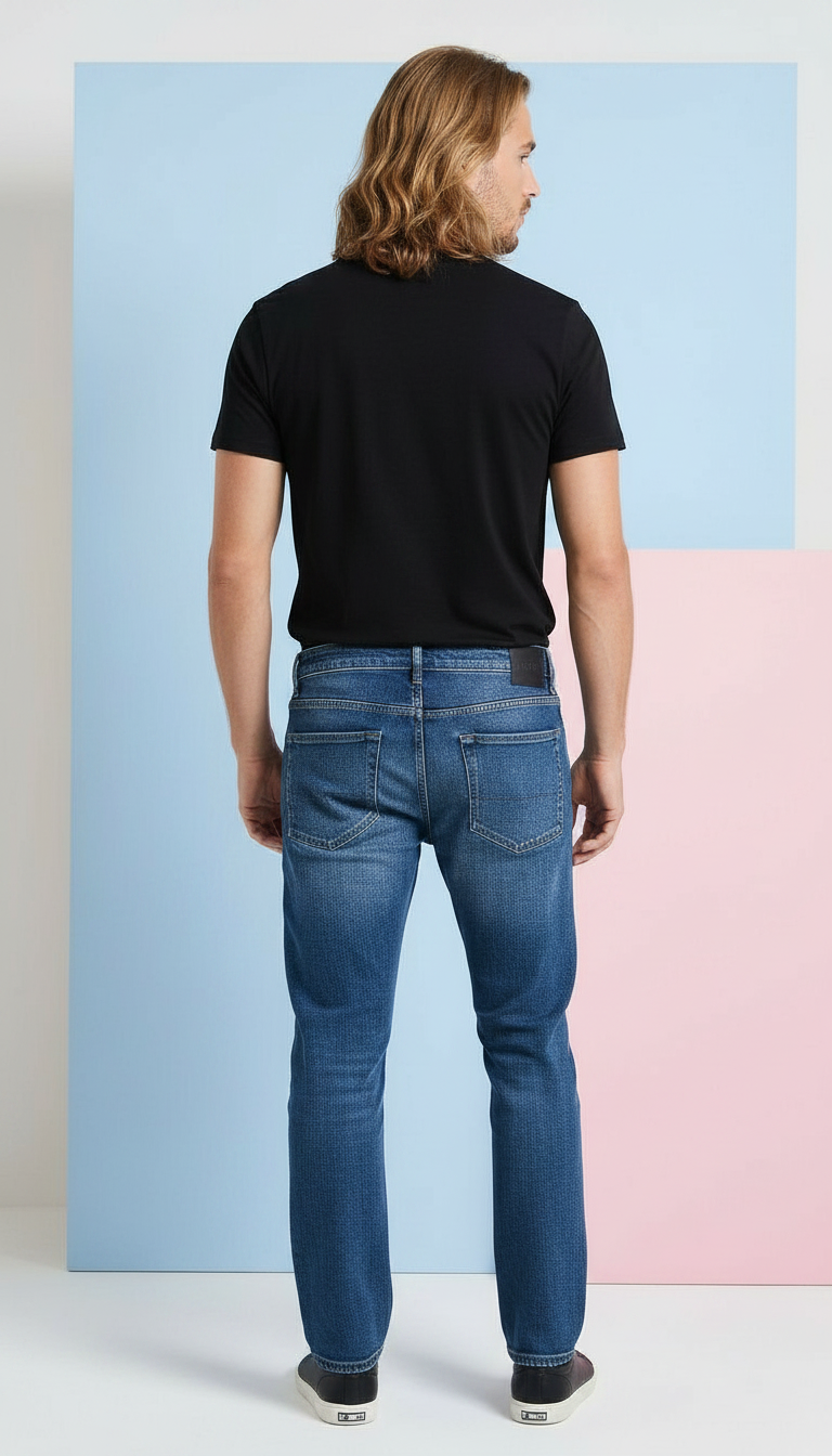 Style-9963 Blue Jeans Slimfit view 3