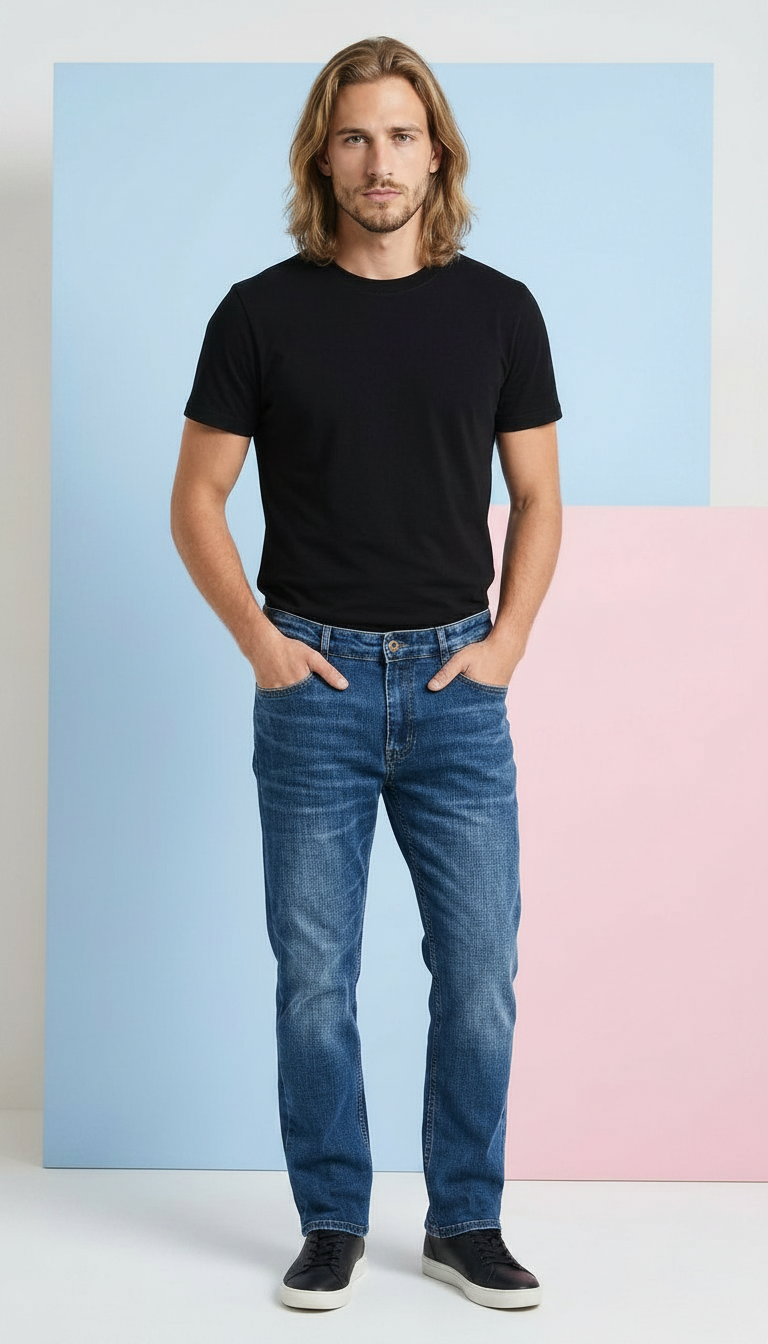 Style-9963 Blue Jeans Slimfit
