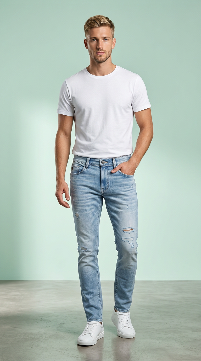 Style-2286 Sky Blue Jeans view 5