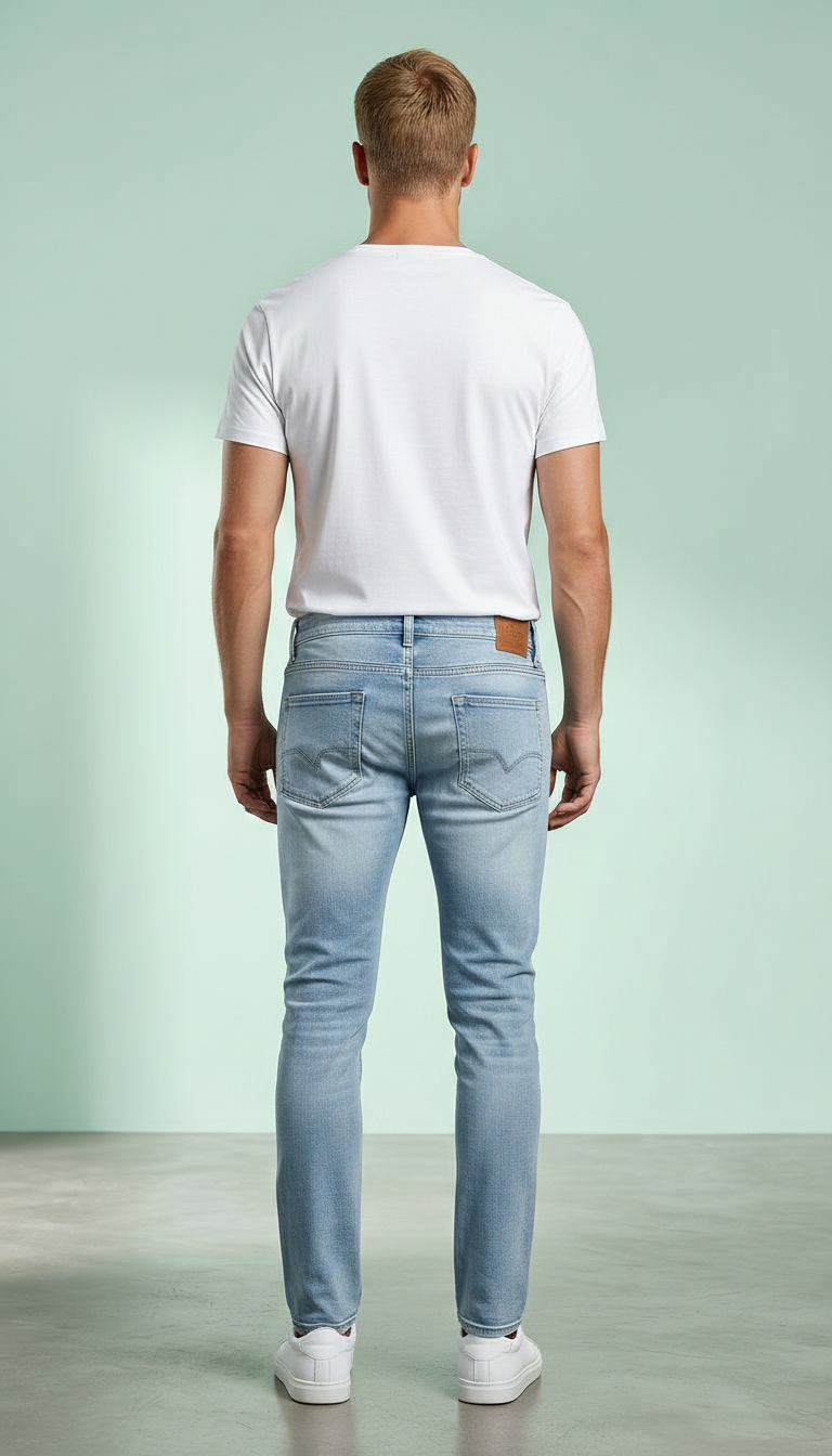 Style-2286 Sky Blue Jeans view 3