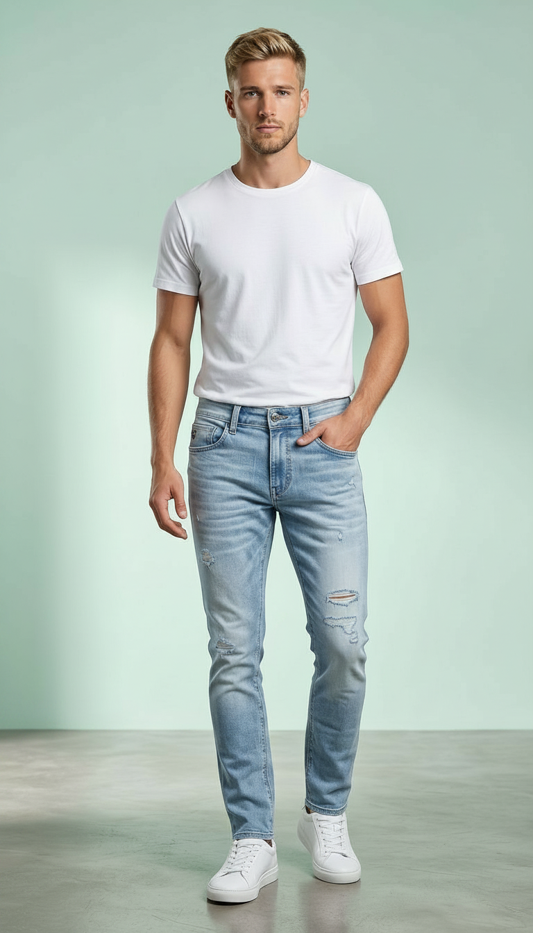 Style-2286 Sky Blue Jeans