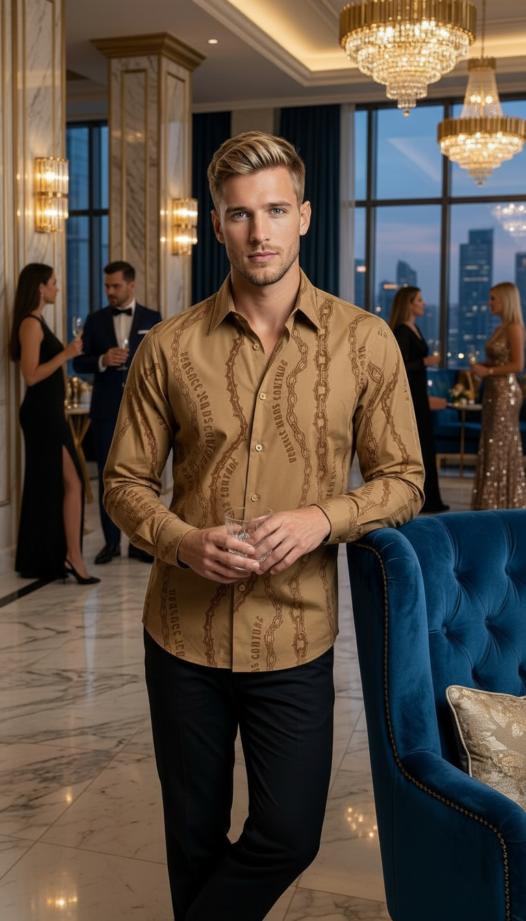 Style-24396-Imported Couture Mens Shirt view 4