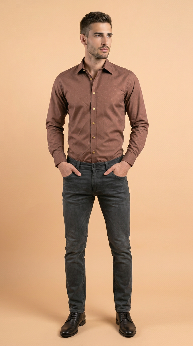 Style-25446-Mens Classic Dress Shirt view 4