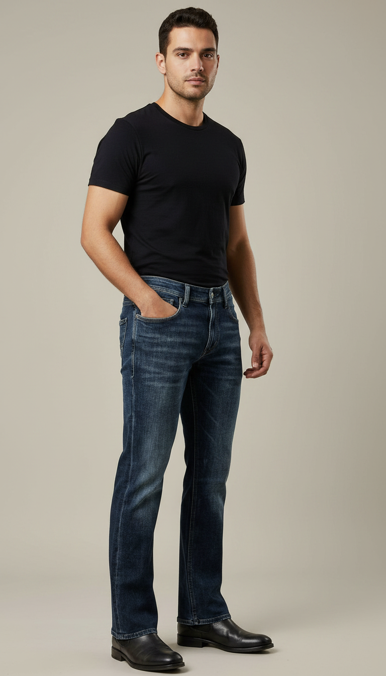 Style-3312-Bootcut Jeans