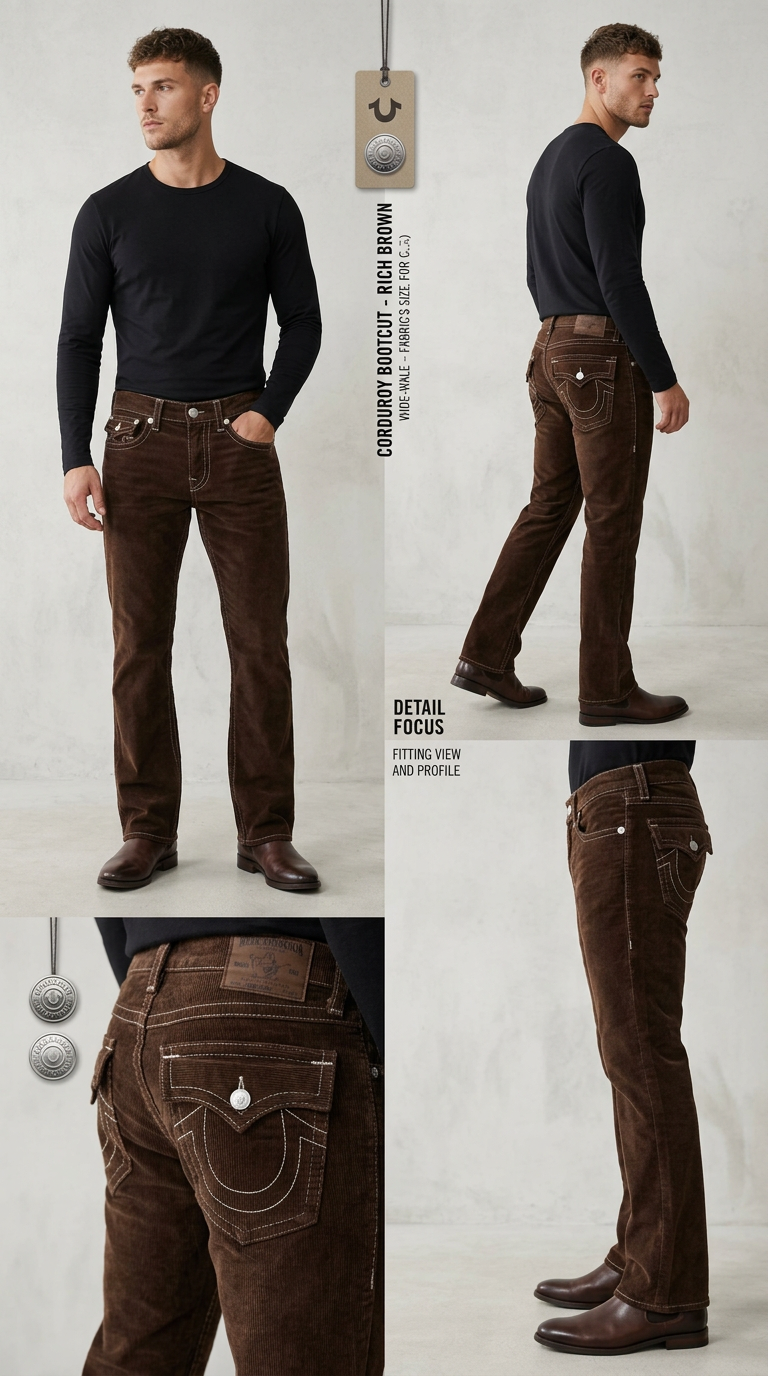 Corduroy Bootcut Pants view 6