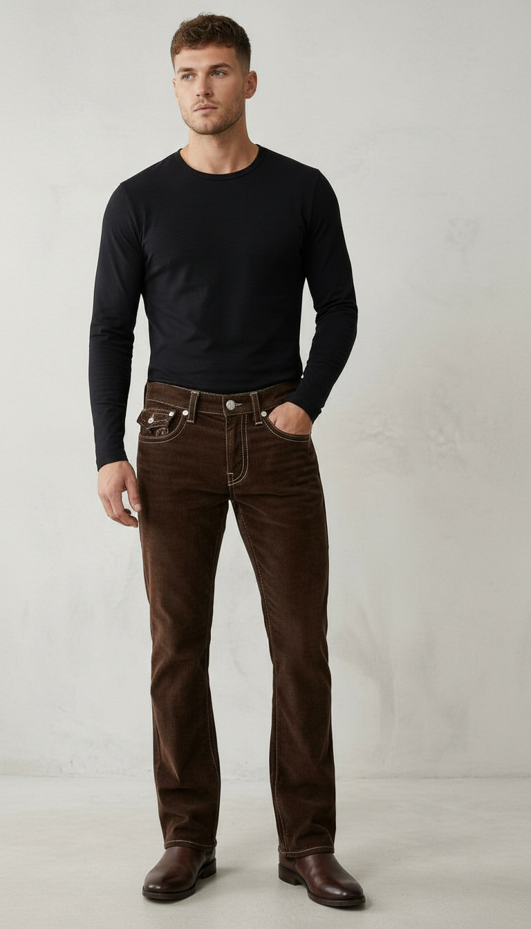 Corduroy Bootcut Pants