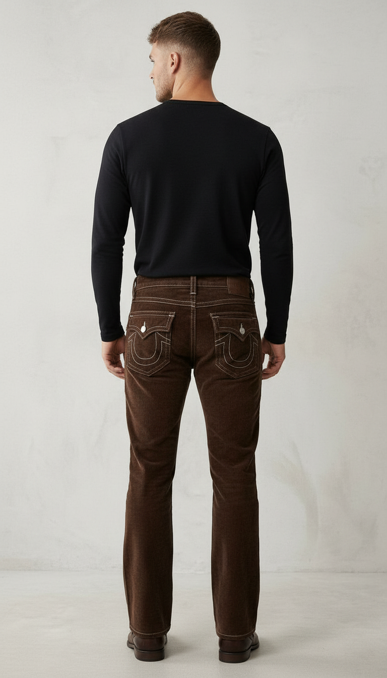 Corduroy Bootcut Pants view 3
