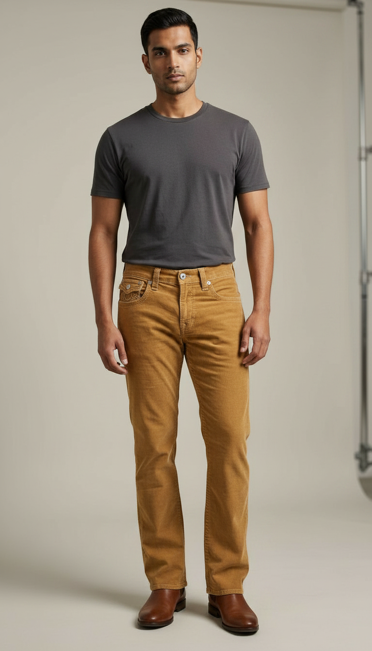 Style-3298-Corduroy Bootcut