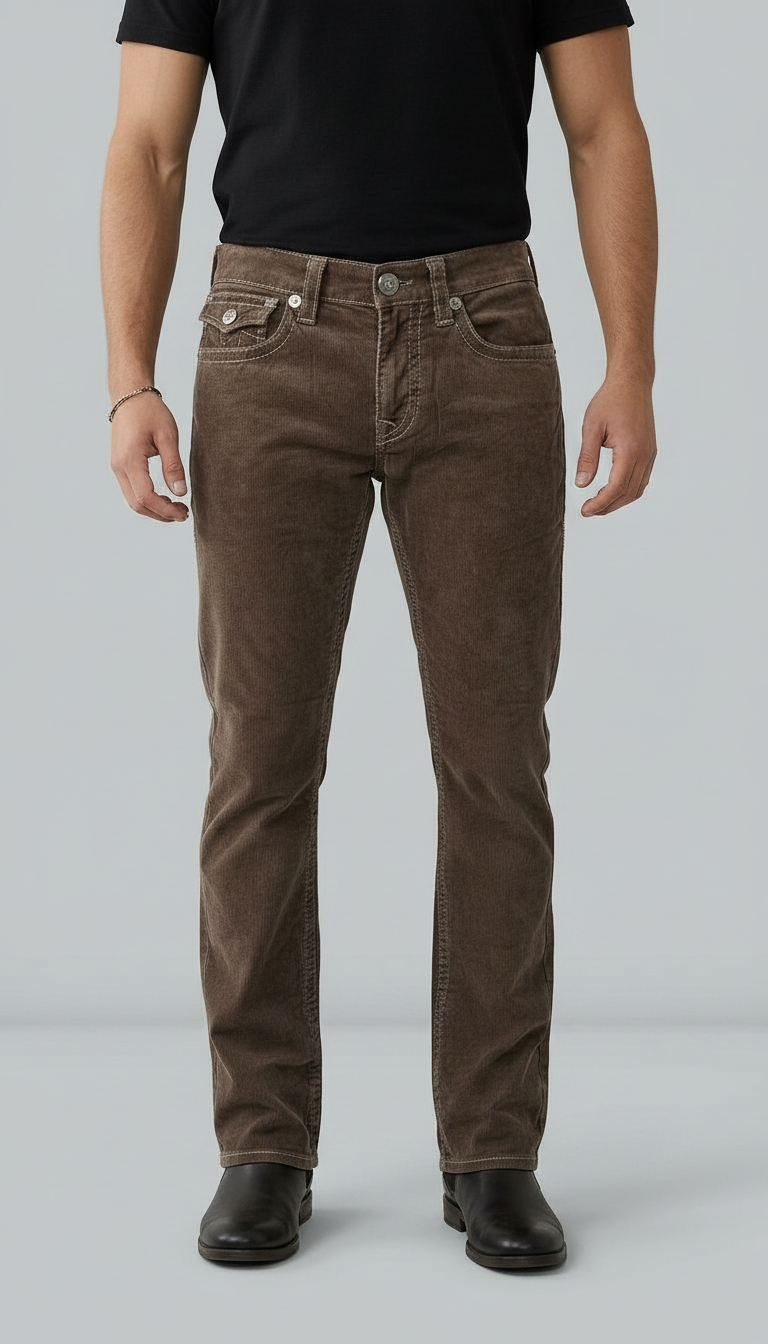Style-3298-Corduroy Boot cut view 3