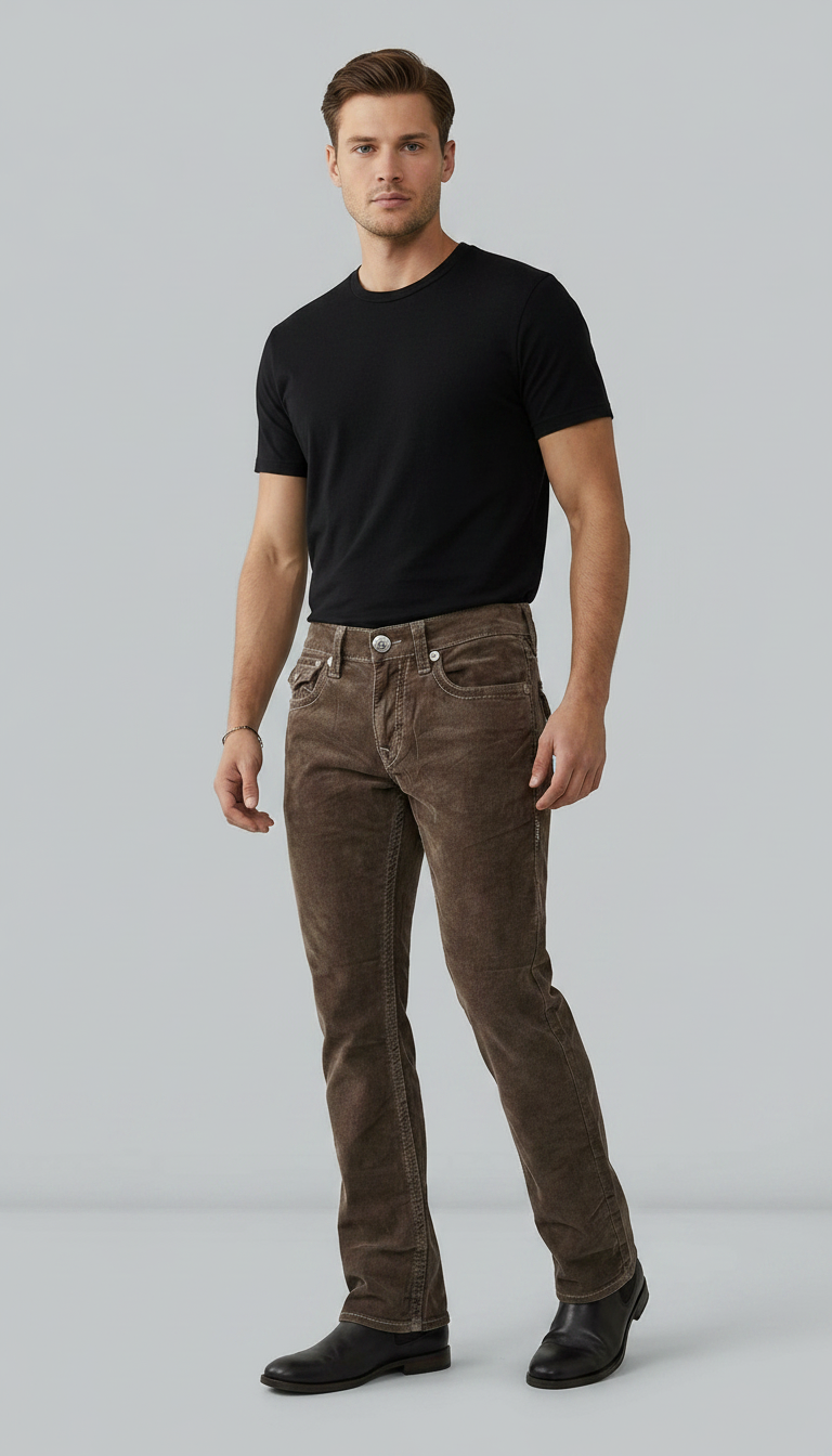 Style-3298-Corduroy Boot cut
