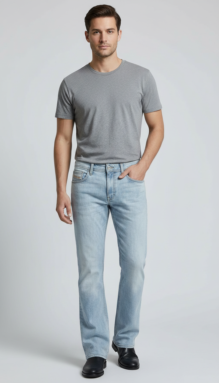 Style-3039-Slim Fit Jeans Jean's