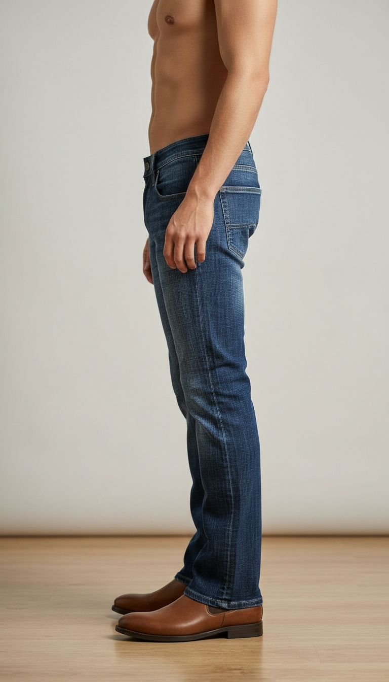 Style-2785-BootCut Denim Jeans view 3