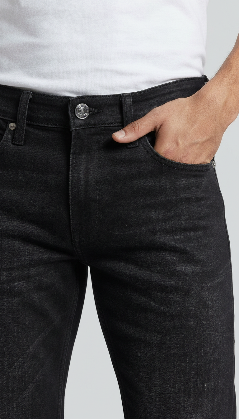 2954-Black Denim Jeans