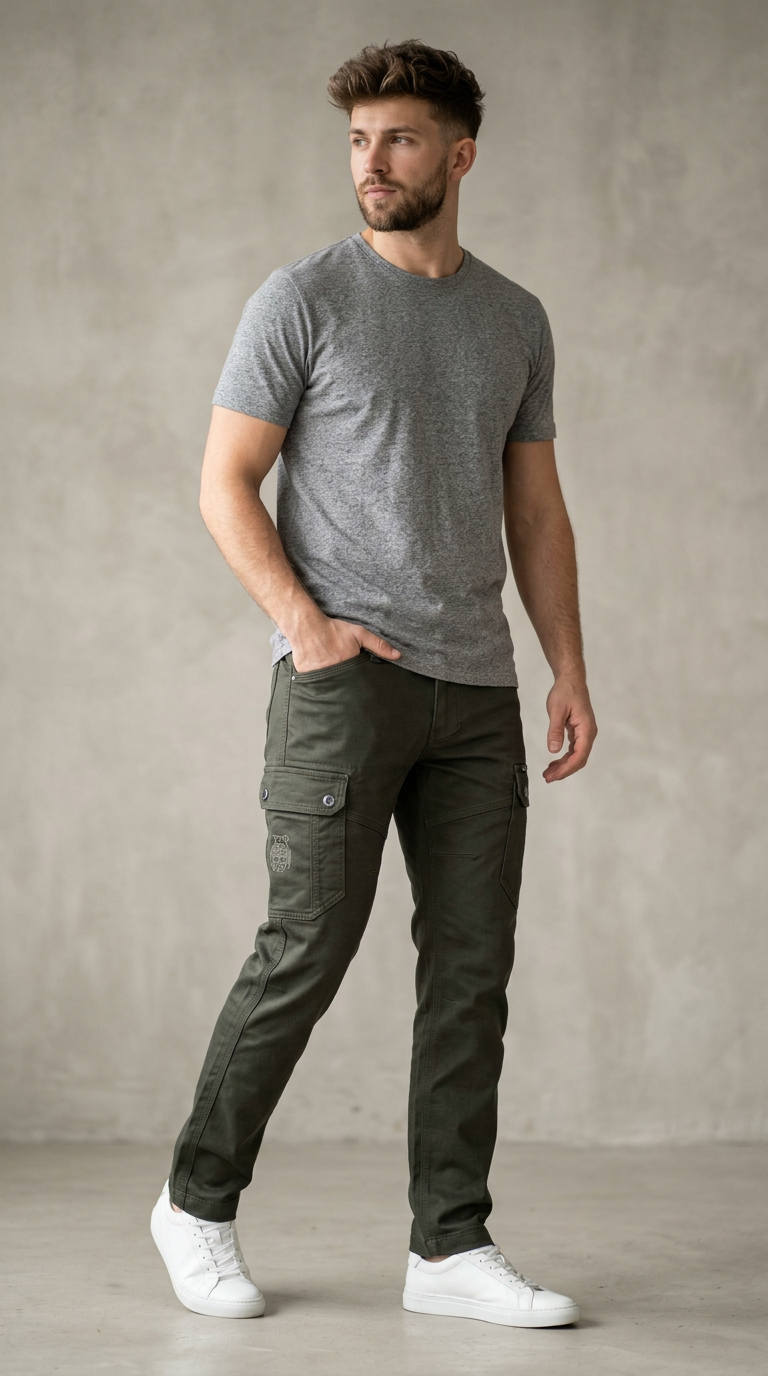 Style-G2346-Green Cargo view 4