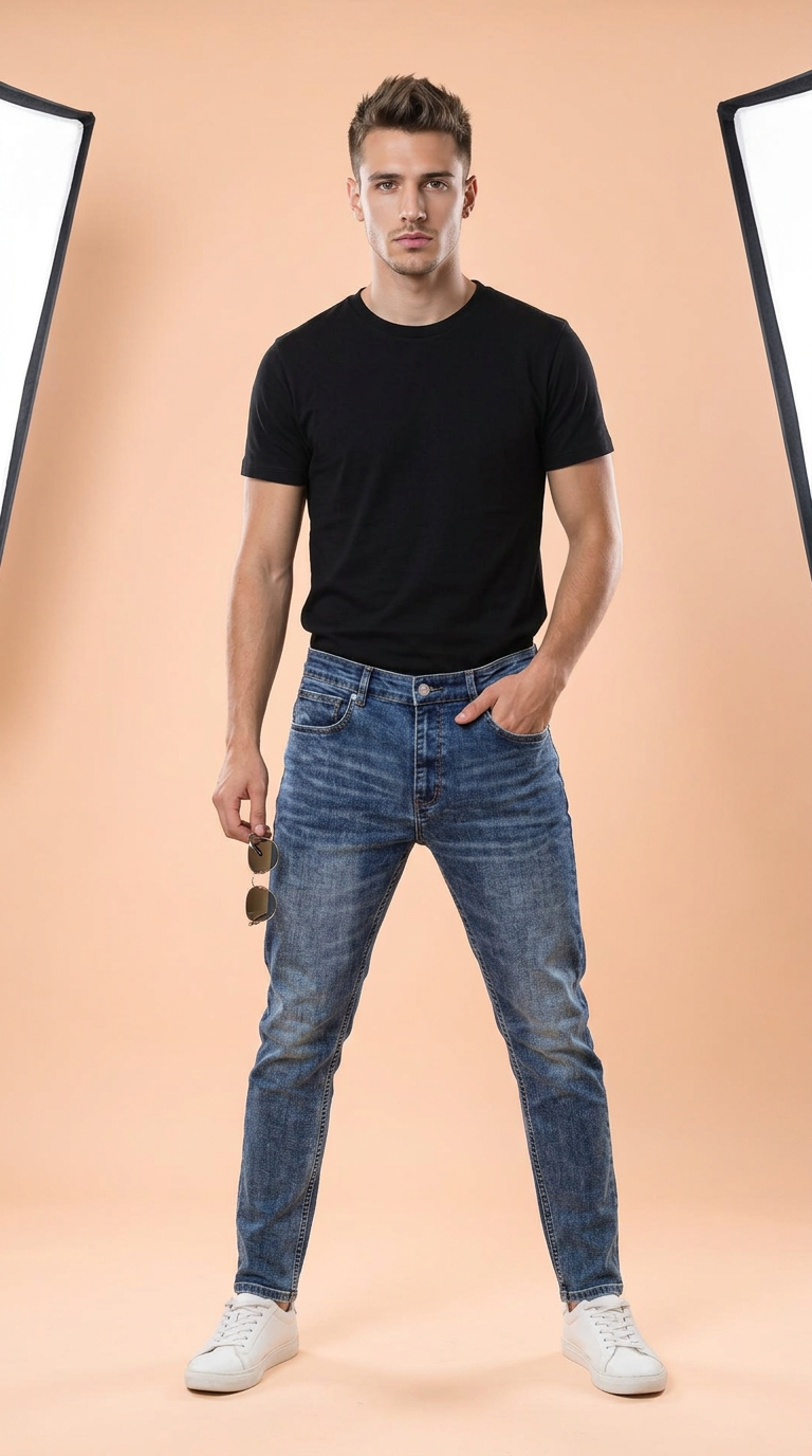 Style-6185 Slim-fit Jean's view 3