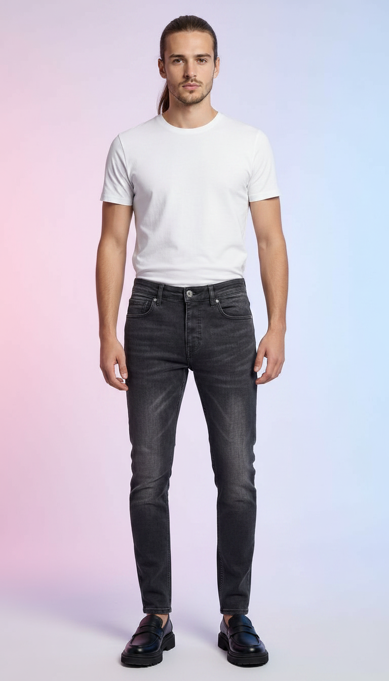 Classic Slimfit Black Denim Jeans