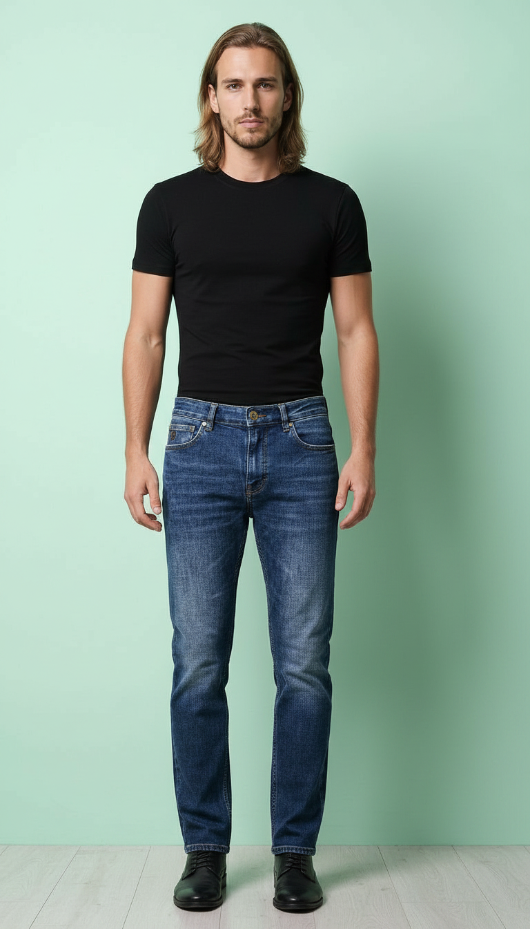 Style-LV698-Blue Jeans Slim fit