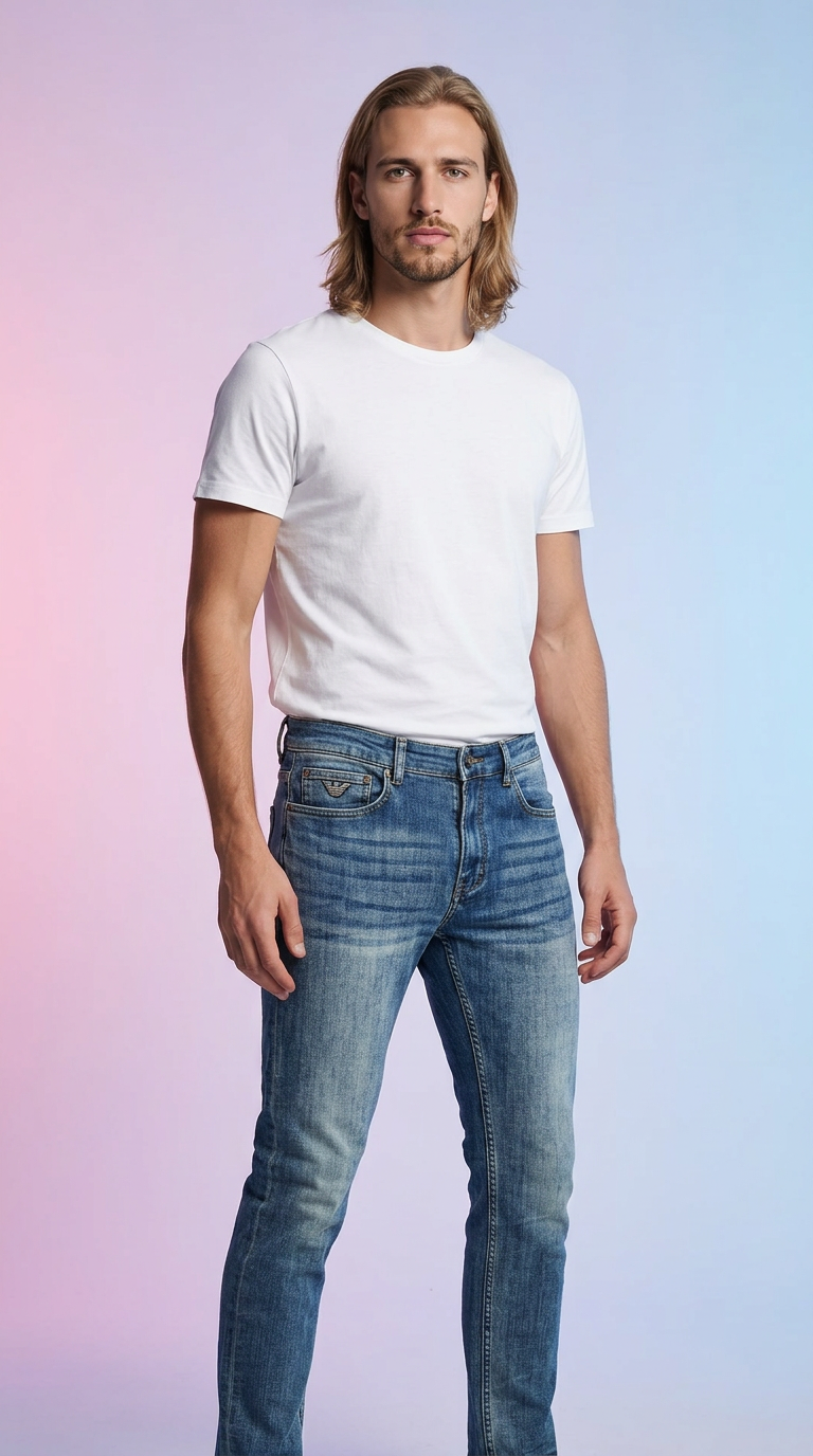 Classic Slimfit Blue Denim Jeans