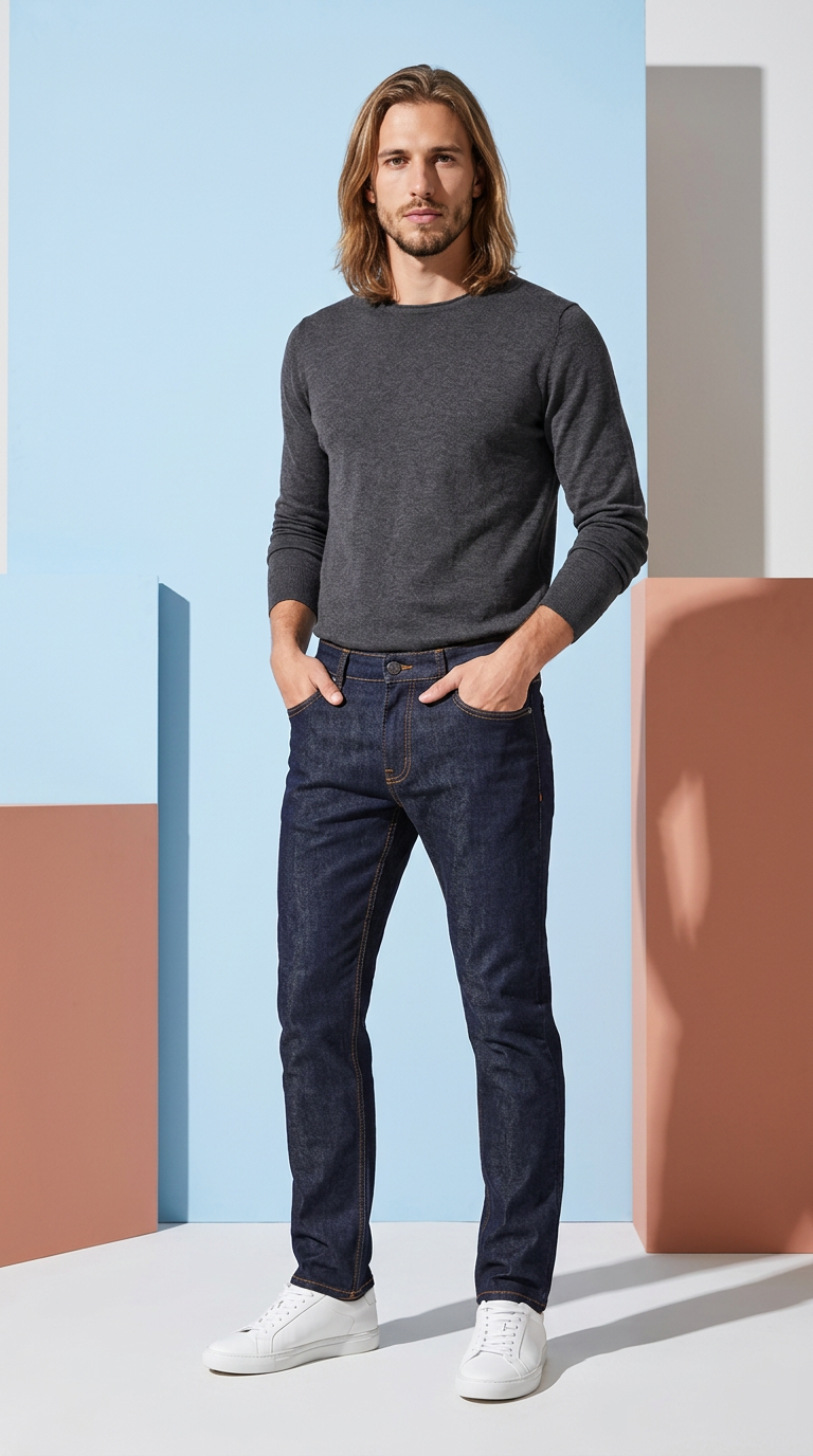 Style-9932-LV Denim Jeans Slim fit