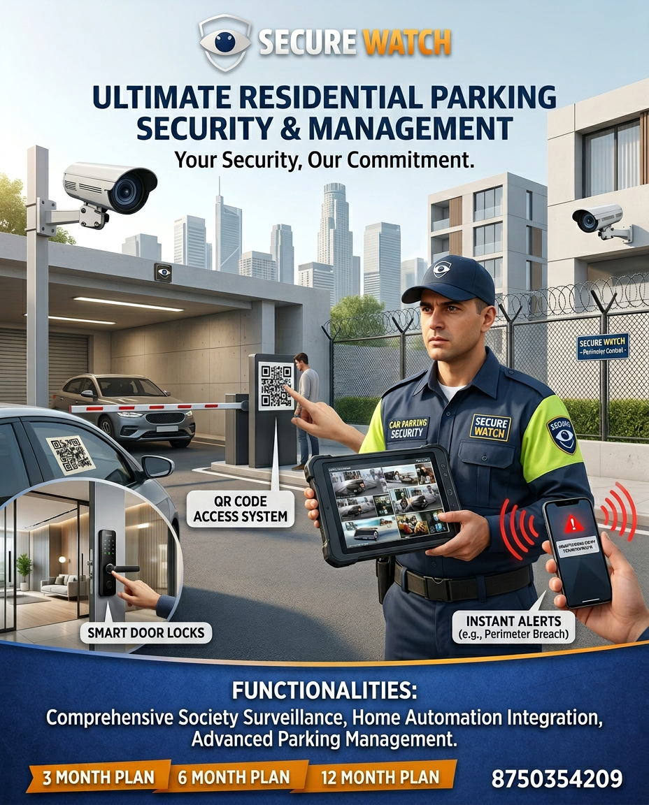 Secure Watch Car Parking Theft Solution- Security Of Apartment