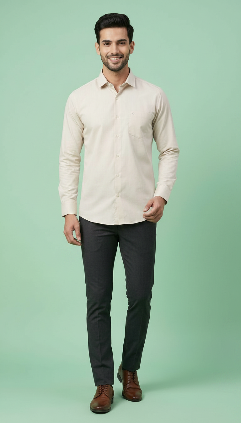 Classic Beige Shirt view 3
