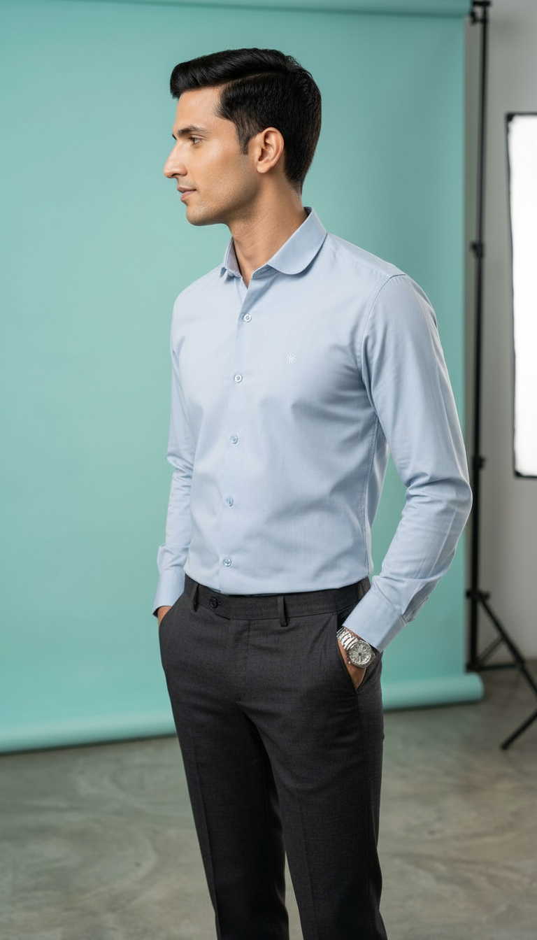 Light Blue Formal Shirt view 2