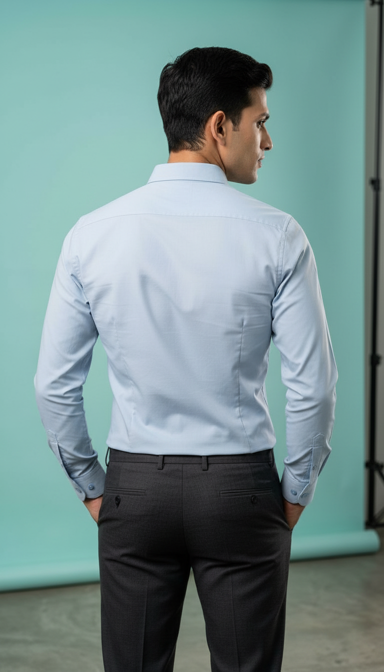 Light Blue Formal Shirt view 3
