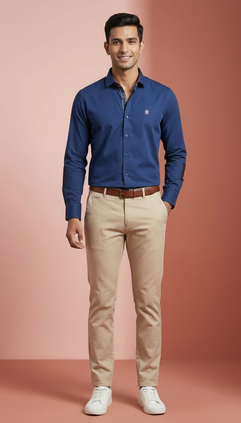 SPATTER Navy Shirt view 3