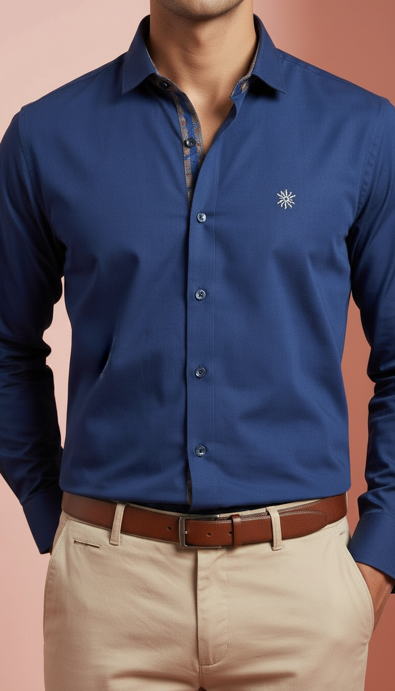 SPATTER Navy Shirt view 5