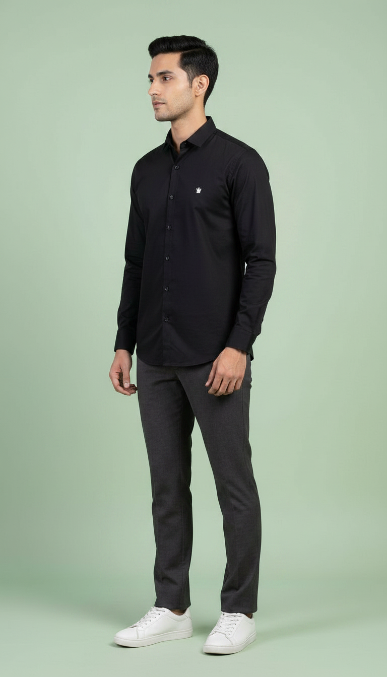 Black Formal Shirt view 4