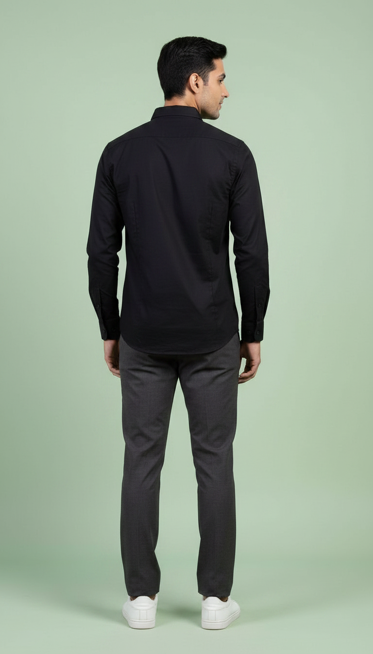 Black Formal Shirt view 2