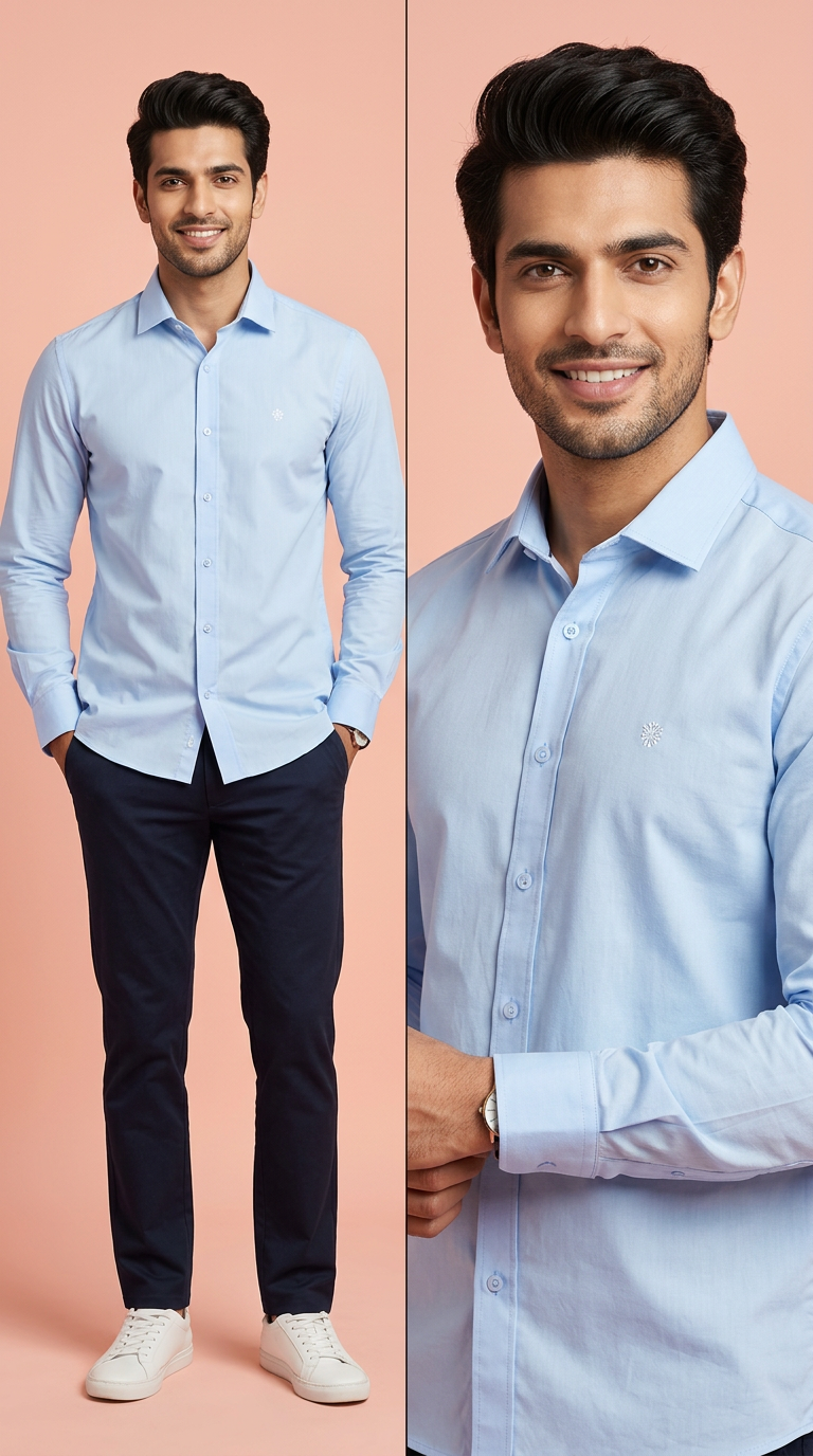 Spatter Fashion Mens Casual Shirt view 4