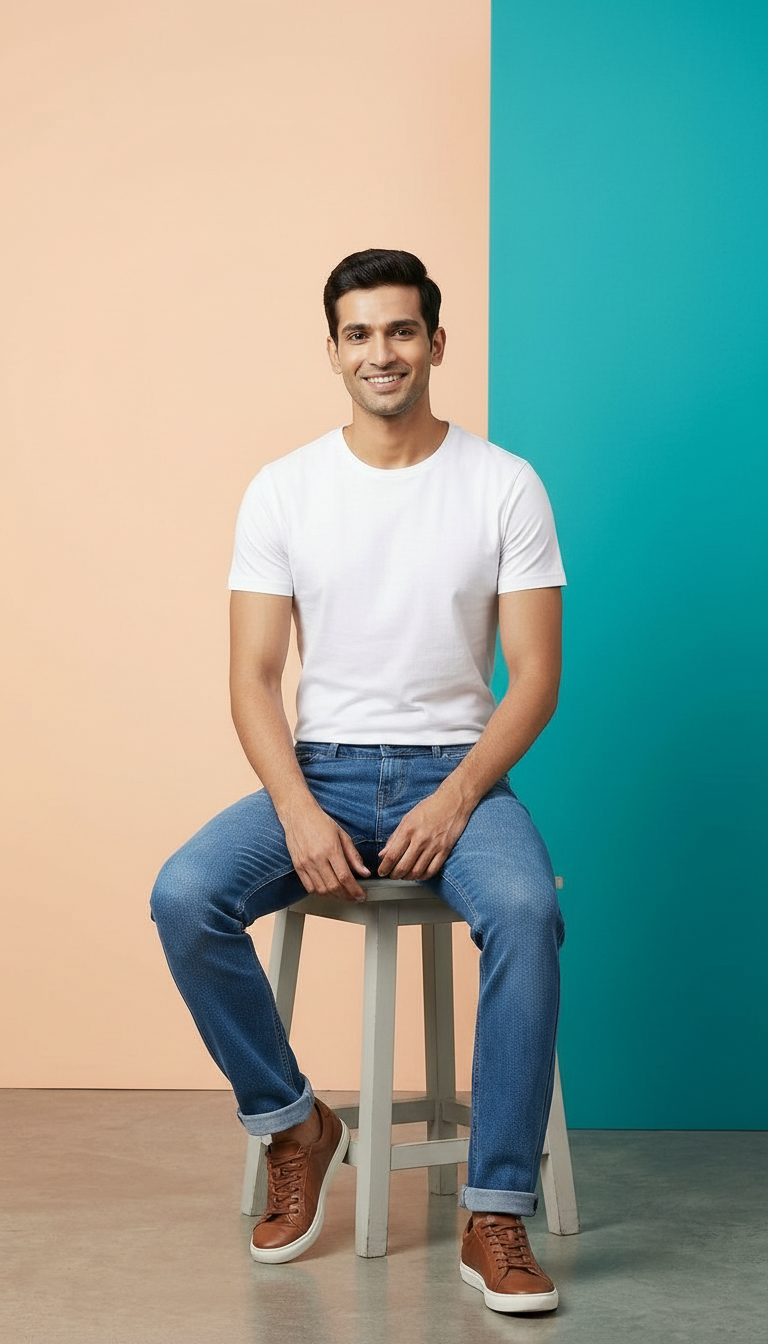Boot Cut Denim Jeans view 3