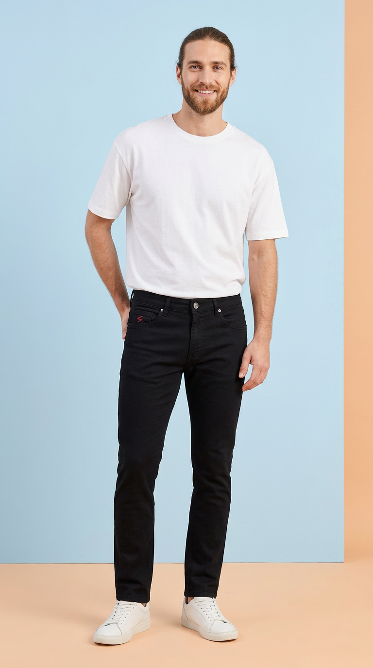 Stylish CARBON Black Denim Jeans view 5
