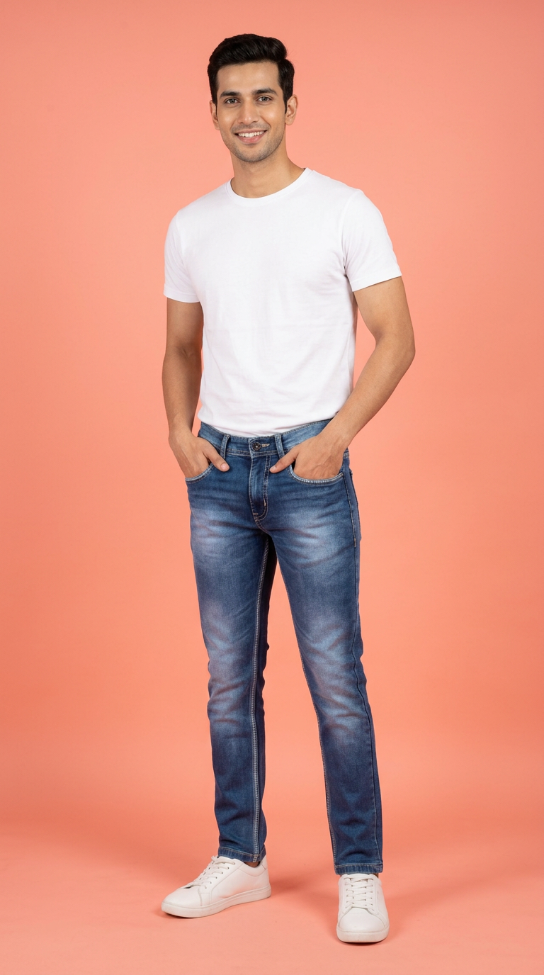 Denim Jeans BLUE WASH view 5
