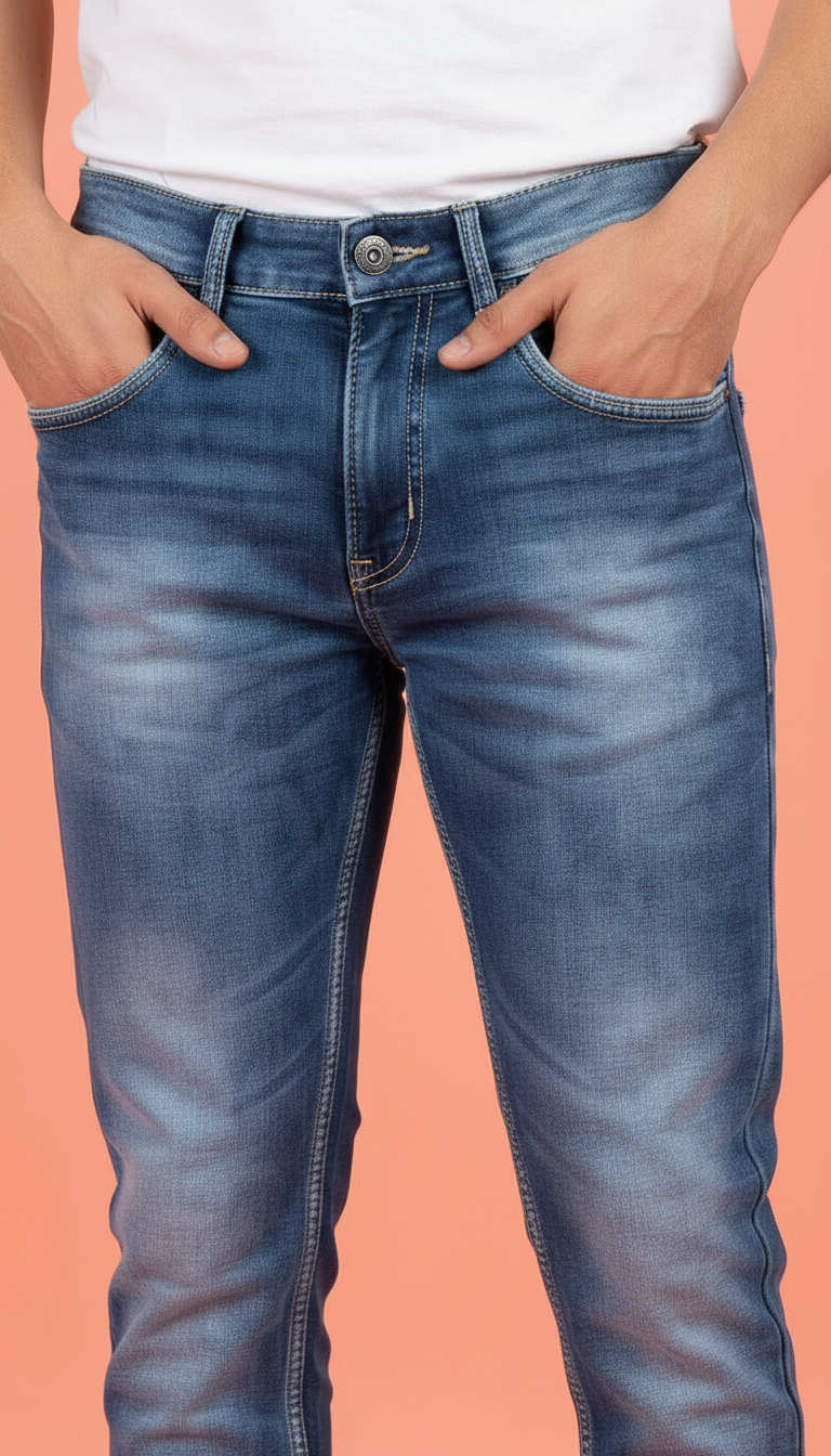 Denim Jeans BLUE WASH view 2
