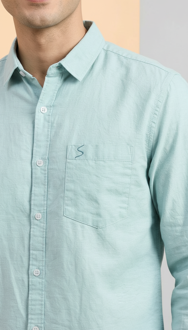Mint Green Shirt view 3