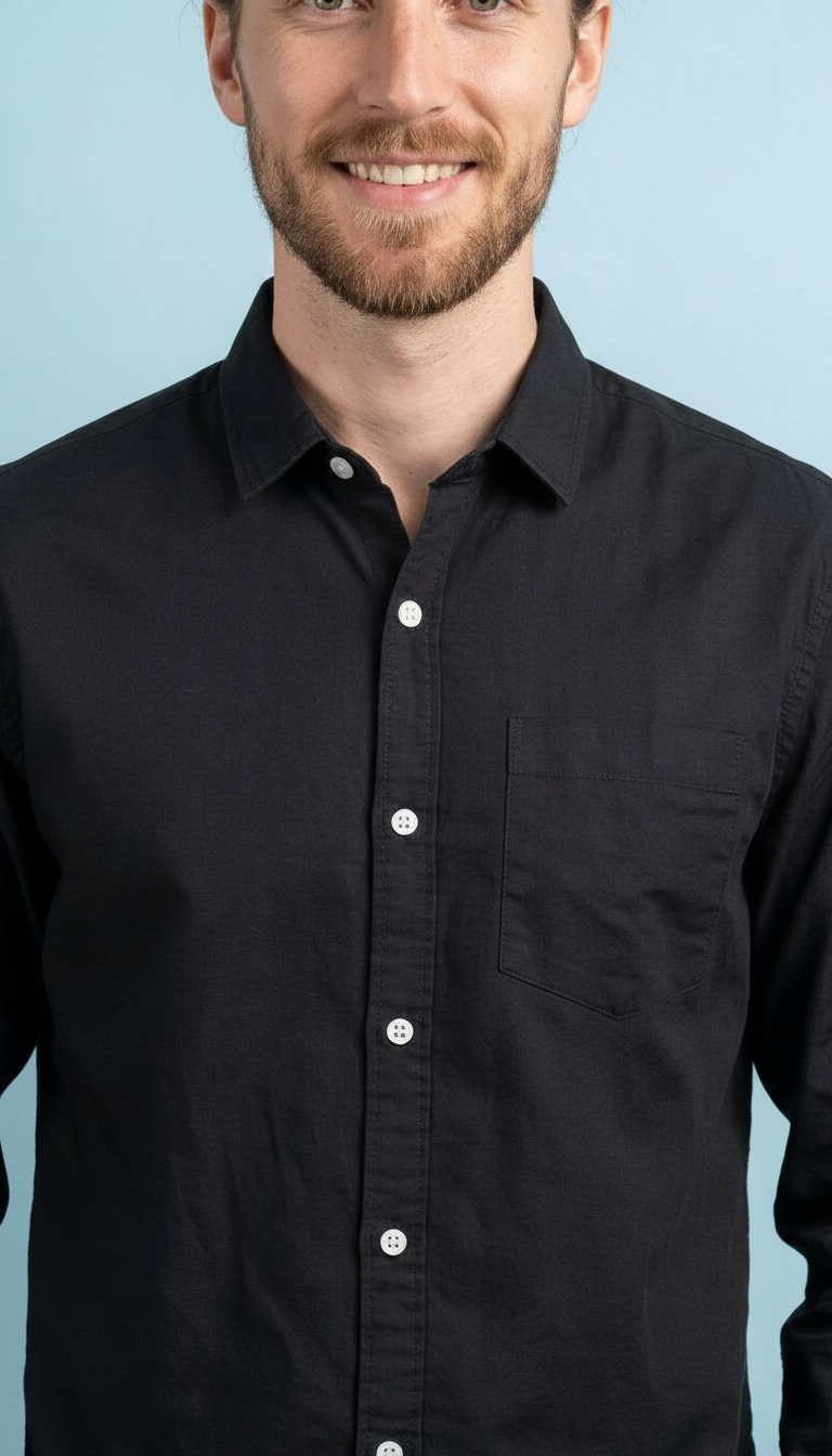 Mens Black Shirt view 3